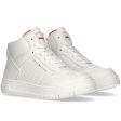 Tommy Hilfiger High Top Lace-Up Sneaker Off White For Cheap