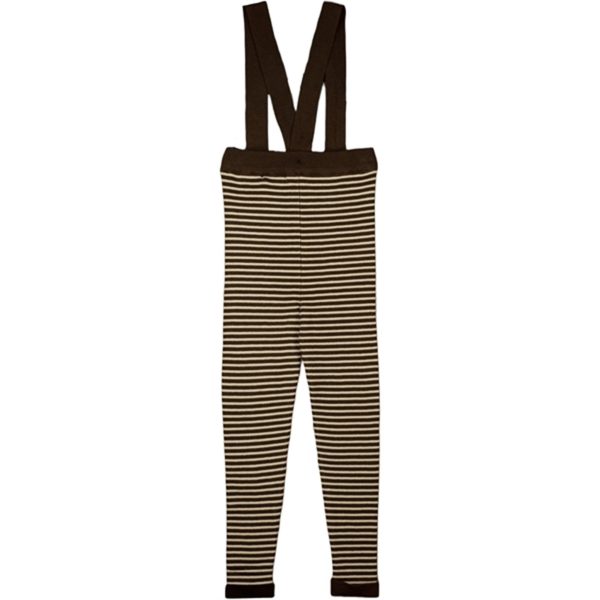 Fliink Chicory Coffee W. Sand Stripes Favo Leggings Med Seler For Sale