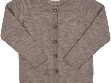 Copenhagen Colors Natural Melange Merino Classic Rib Cardigan Cheap