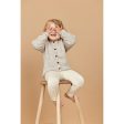 Copenhagen Colors Pale Cream Melange Merino Classic Rib Cardigan on Sale