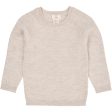 Copenhagen Colors Pale Cream Melange Merino Classic Rib Bluse Hot on Sale