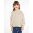 Tommy Hilfiger Essential Soft Uld Striktrøje Merino Melange Fashion