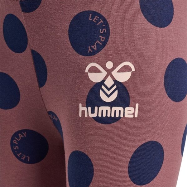 Hummel Rose Brown Dotty Leggings Fashion