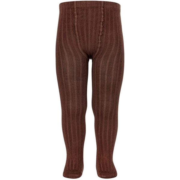 Cóndor Strømpebukser Rib Basis Brown Cheap