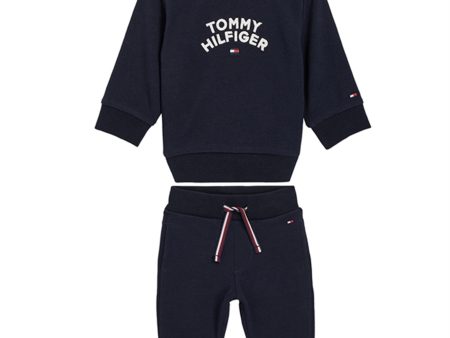 Tommy Hilfiger Baby Flag Sweatsæt Deep Indigo Online Sale