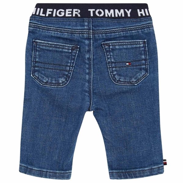 Tommy Hilfiger Baby Monotype Denim Bukser Denim Medium on Sale