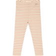 Petit Piao® Cafè Rose Off White Leggings Modal Striped Fashion