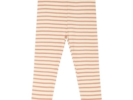 Petit Piao® Cafè Rose Off White Leggings Modal Striped Fashion