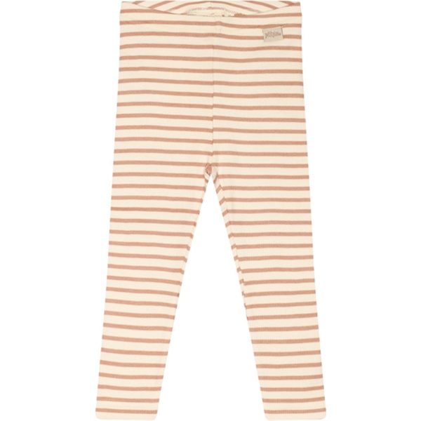 Petit Piao® Cafè Rose Off White Leggings Modal Striped Fashion