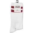 Jack & Jones Junior Rio Red Aventurine Two Stripes Tennis Strømper 5-pak For Discount