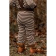 Fliink Chicory Coffee W. Sand Stripes Favo Leggings Med Seler For Sale