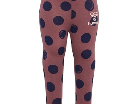 Hummel Rose Brown Dotty Leggings Fashion