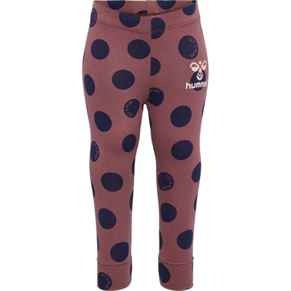 Hummel Rose Brown Dotty Leggings Fashion