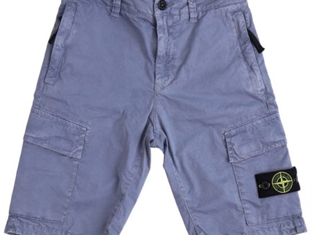 Stone Island Junior Bermuda Shorts Blue Felpa Sale