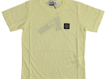 Stone Island Junior T-shirt Lemon Online Hot Sale