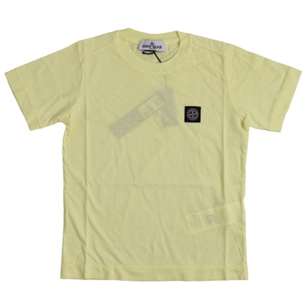 Stone Island Junior T-shirt Lemon Online Hot Sale