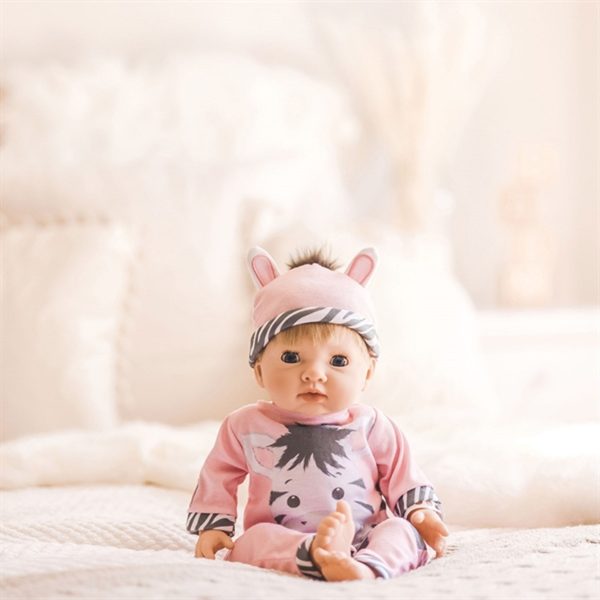 Tiny Treasures Dukke Blond Hår Zebra Outfit Online now