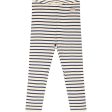 Petit Piao® Denim Blue Off White Leggings Modal Striped on Sale